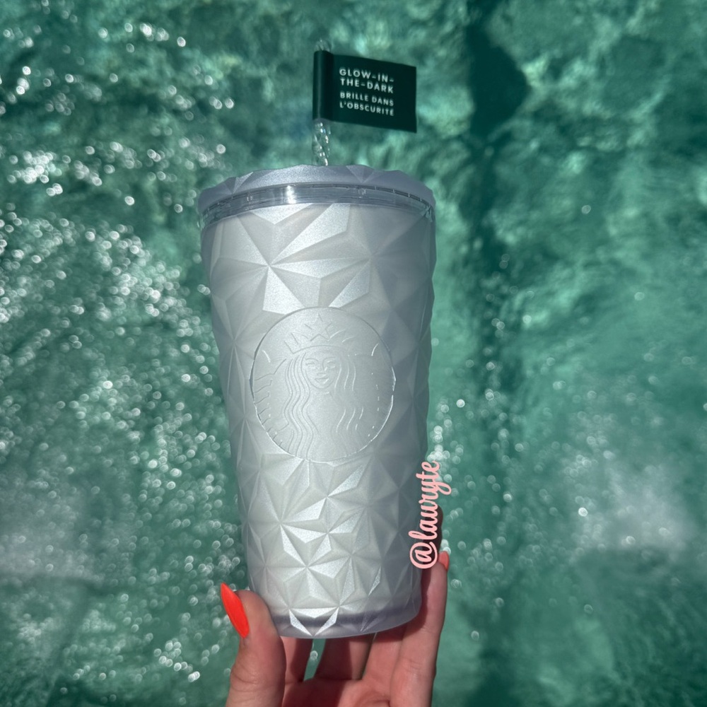Starbucks  2025 Halloween Soft Touch Silver White Shimmer  Prism Tumbler